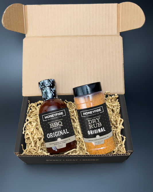 HoneyFire Original BBQ Sauce & Dry Rub Gift Set